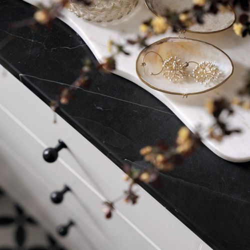 dodatki do biało-czarnej łazienki