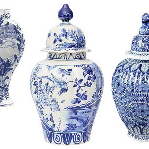 Wazon dekoracyjny ze sceną rodzajową, Holandia, XVIII/XIX w., cw 2500 zł, niesprzedany, Rempex. Waza