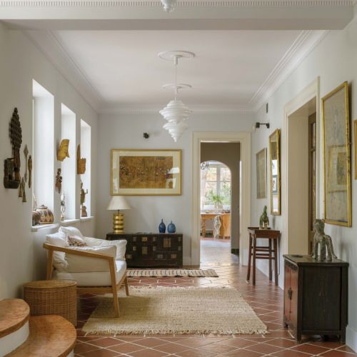 przedpokój w domu z duszą i artystycznym klimatem