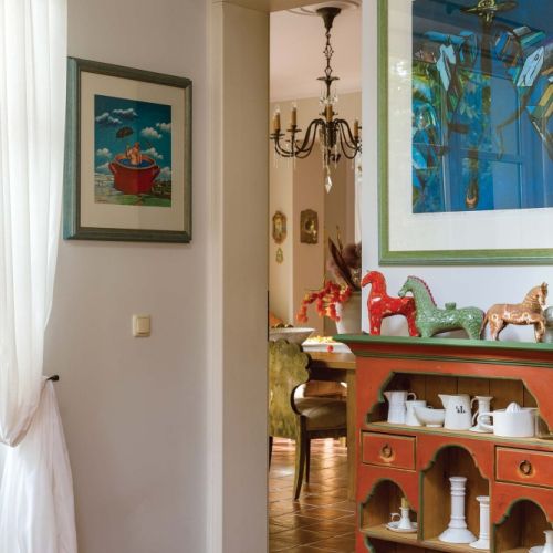 kuchnia w stylowej willi z duszą