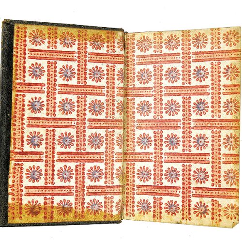 Wklejka do książki zdobiona techniką drukarską, XVIII w., zbiory Biblioteki Elbląskiej, sygn. 91715-18