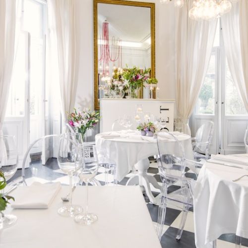 Wnętrza restauracji Endorfina Foksal.