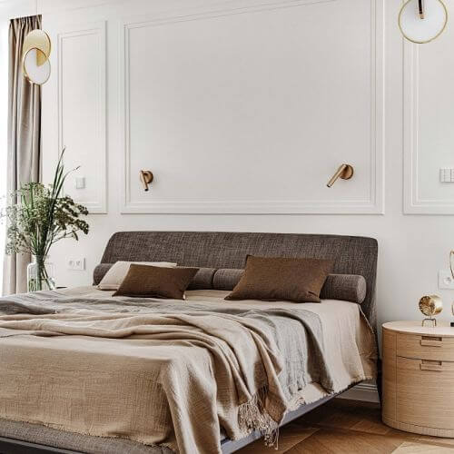 sypialnia w stylu art deco