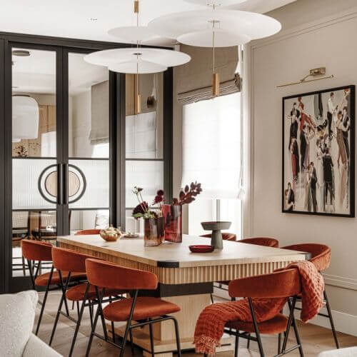 jadalnia w stylu art deco