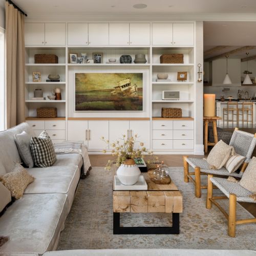 salon w stylu modern farmhouse