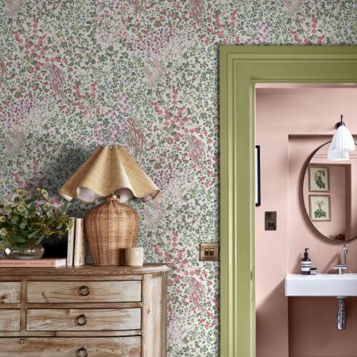 sypialnia w stylu granny chic