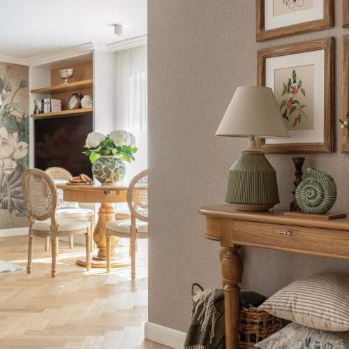 wnętrza klasyczne z elementami stylu french country