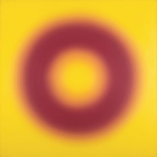 MA 32 , olej na płótnie, 1971 r. Wojciech Fangor – sztuka optyczna