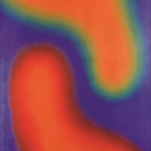 M 15 , olej na płótnie, 1970 r. Wojciech Fangor – sztuka optyczna