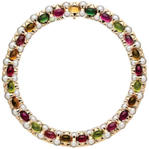 Współczesny naszyjnik stylizowany na secesyjny, Bulgari, Włochy, Leopold Museum, Wiedeń