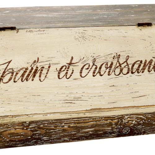 Współczesny, stylizowany, drewniany chlebak z zamykaną klapką, WWW.COUNTRYCORNER.COM