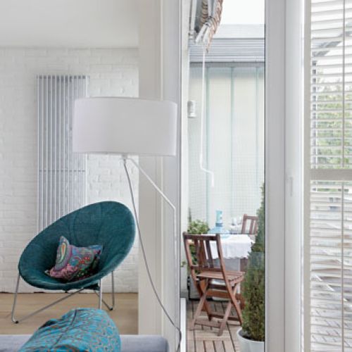 Wyjście na taras. Loft z kotami