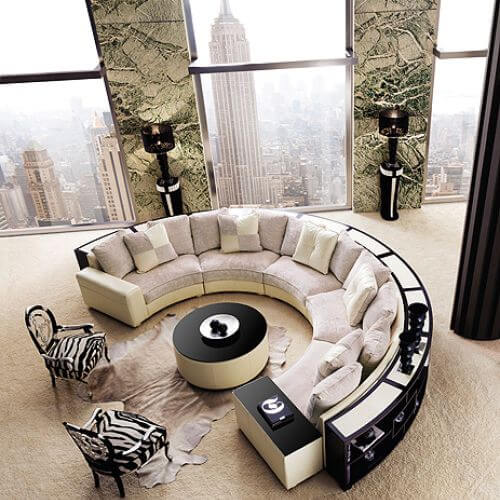 Wym. 4,7 x 4,7 m, 11 550 euro, z zabudową biblioteczną ok. 24 160 euro, PATT MEBEL