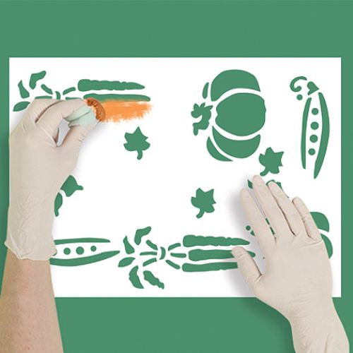 Szablony do malowania warzyw