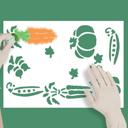 Szablony do malowania warzyw