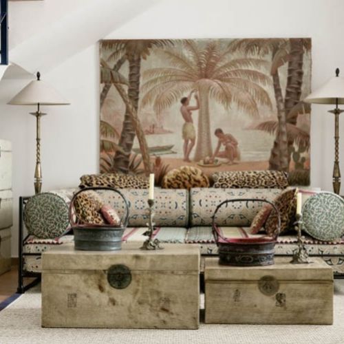 Wystrój domu łączy estetykę Mykonosu, Marakeszu i Majorki.