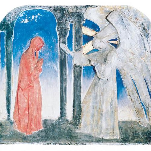 Xawery Dunikowski Zwiastowanie , ok. 1906 r., Muzeum im. Xawerego Dunikowskiego w Królikarni.