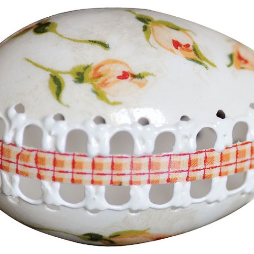 Z gęsich jaj, zdobione decoupage’em, projekty Sylwii Serwin.