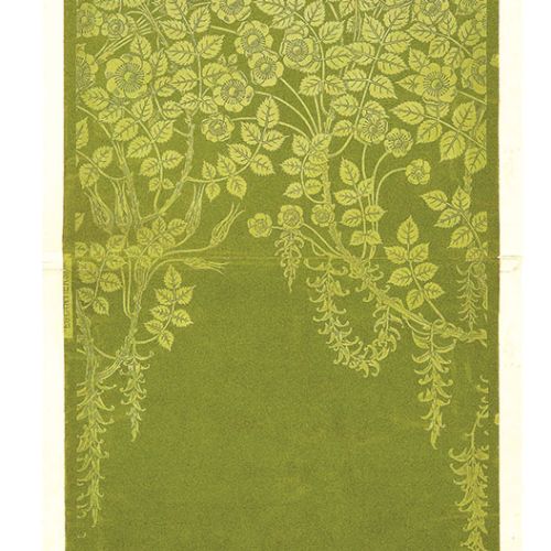 Z motywem kwiatowym, ok.1900 r. Historia piękna: tapety