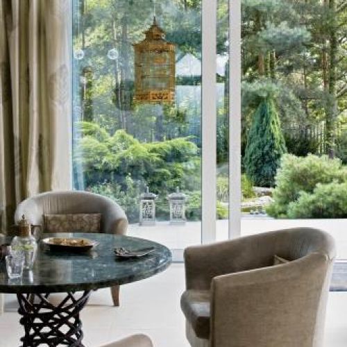 Z tego miejsce mamy piękny widok na ogród.