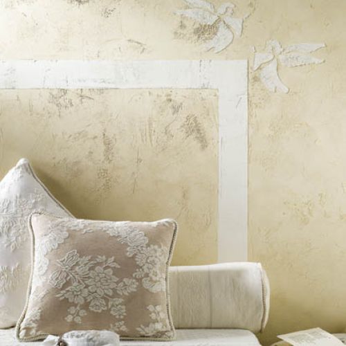 Zabawa reliefami i akrylową farbą strukturalną, litr kosztuje 35,03 zł. FOX DEKORATOR