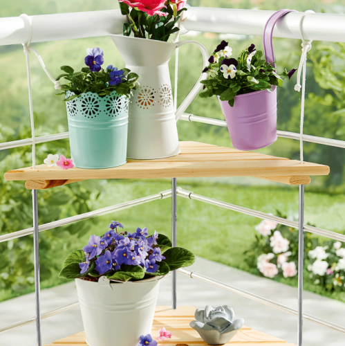 półeczki i dekoracje na balkon