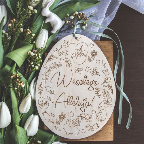 dekoracja wielkanocna na drzwi