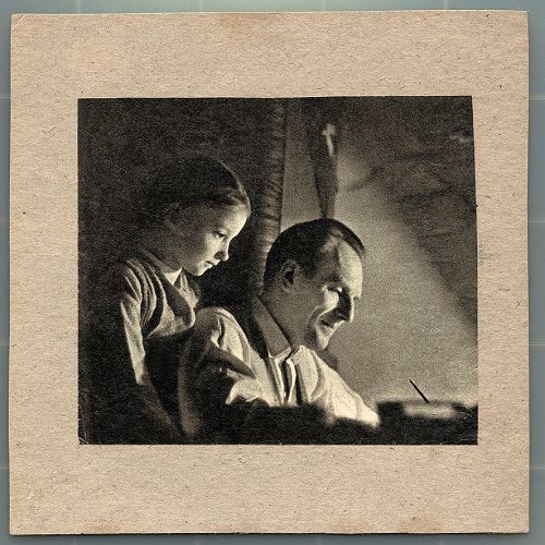 Zbigniew Lengren z córką Katarzyną. Pan od humorków