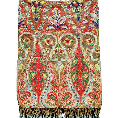 Zdobiona torba, Austria, 1875-1895. O czym mówią paciorki