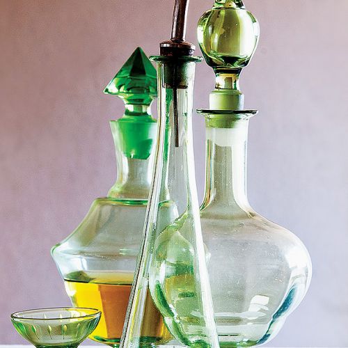 Ze szkła barwionego. Do wódeczki