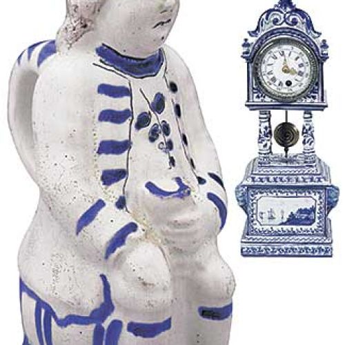 Zegar kominkowy portykowy, Holandia, XIX/XX w., cw i cs 2500 zł, REMPEX. Solniczka, Luksemberg, XVIII w.