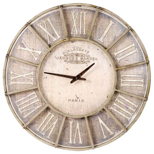 Zegar z metalu i płyty mdf. Cena - 580 zł. DECOLOR