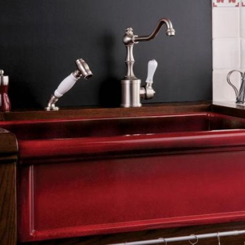 Zlew od Herbeau, może być z młynkiem, głębokość – 24 cm. Kosztuje 9359 zł. Stepim