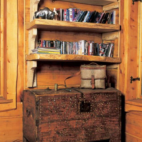 Dom z drewna i kamienia