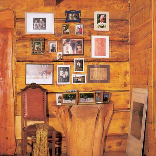 Dom z drewna i kamienia