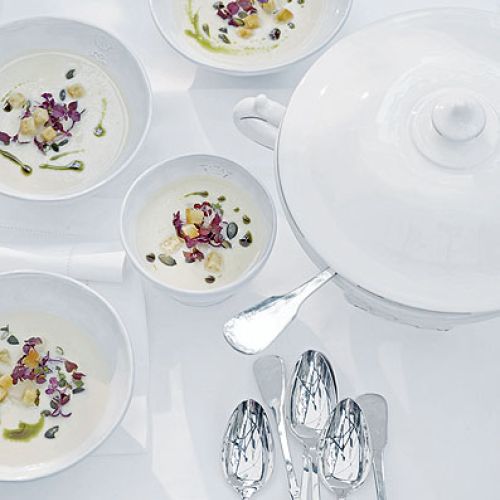 Zupa krem z białych szparagów. Letnie przyjęcie