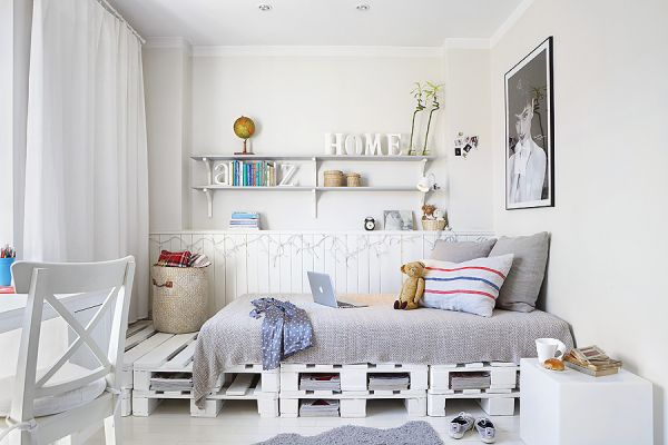 Biała sypialnia - inspiracje, fot. Jola Skóra