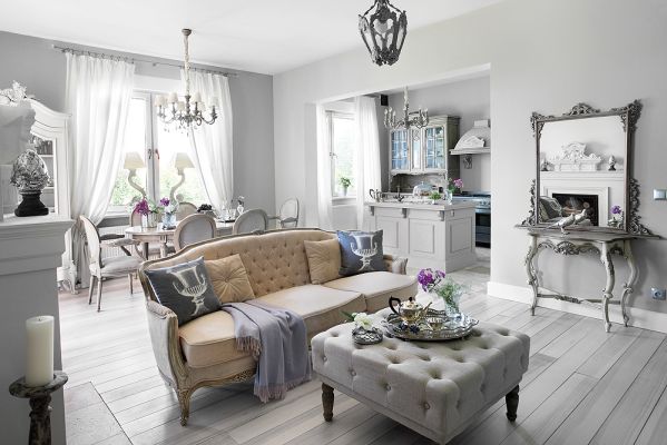 styl francuski w szarości