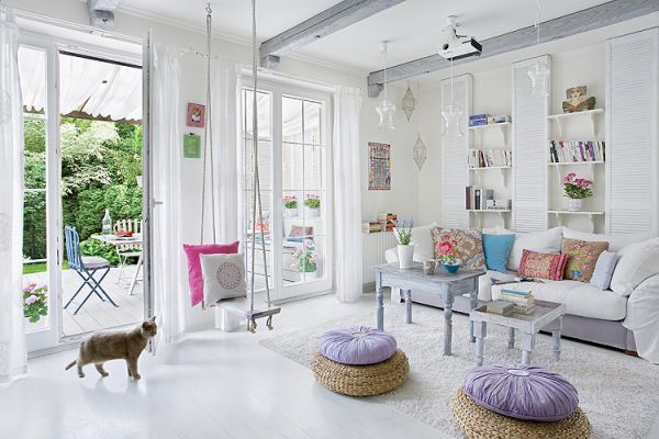 białe wnętrza domu w krakowie