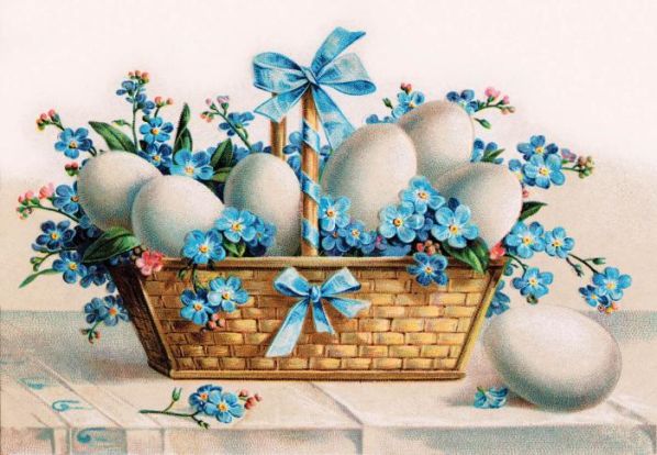 Kartka z życzeniami wielkanocnymi, ok. 1910 r., fot. SHUTTERSTOCK.COM