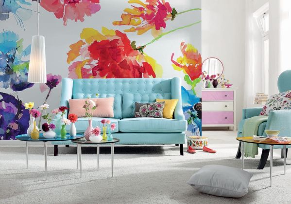 Tapeta Passion firmy Komar. Modne tapety rozkwitające na ścianie