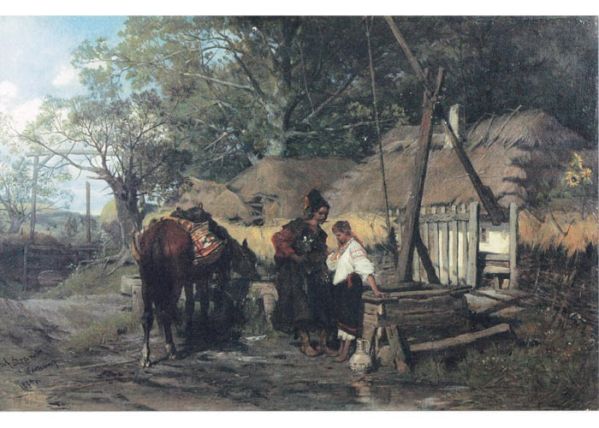Józef Brandt, Kozak konia poił , 1874 r., cw 490000 zł, niesprzedany, Rempex.