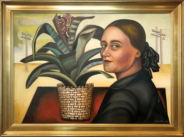 Nadia Léger, Autoportret , 1956 r. Malarstwo Nadii Léger