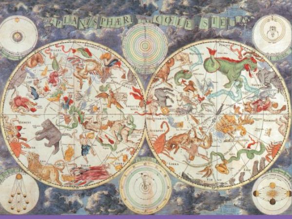 Sfery niebieskie, ok. 1690 r. Stare mapy