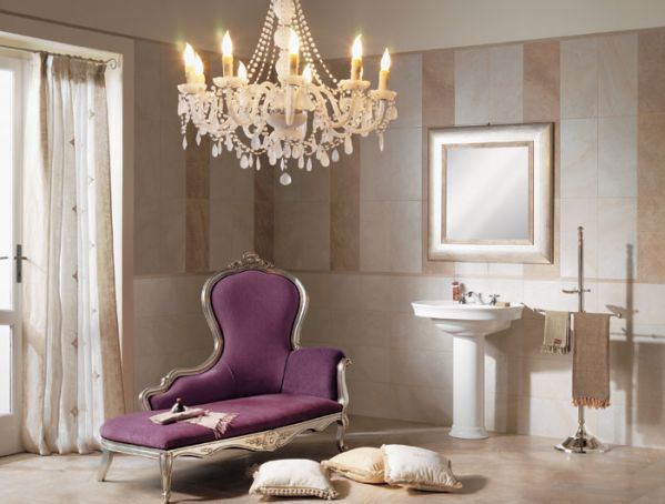 Seria Pierre de Cluny to propozycja Cerabati (Marazzi Francja) na łazienkę haute couture. STEPIM