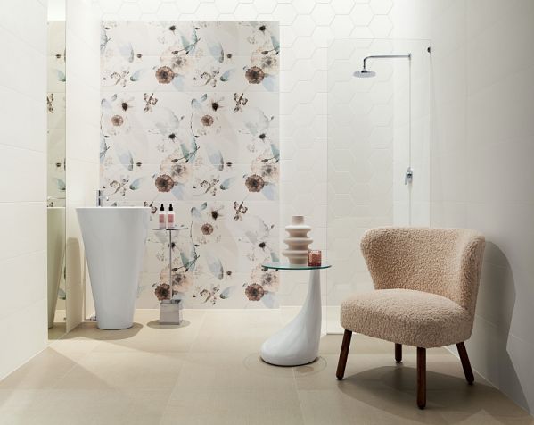 płytki w kwiaty ceramika tubądzin