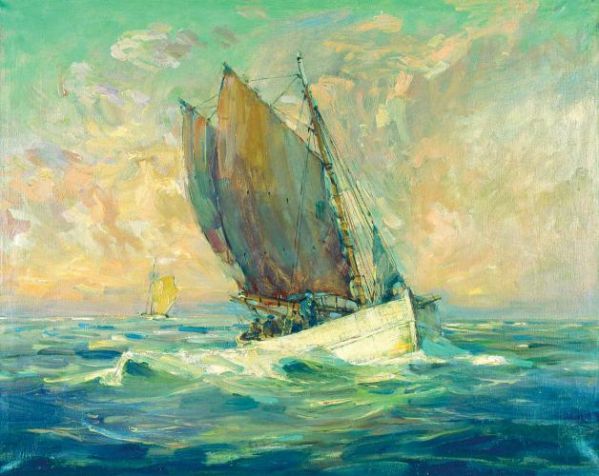 Marian Mokwa, 1955 r., Centralne Muzeum Morskie w Gdańsku, fot. E. Meksiak