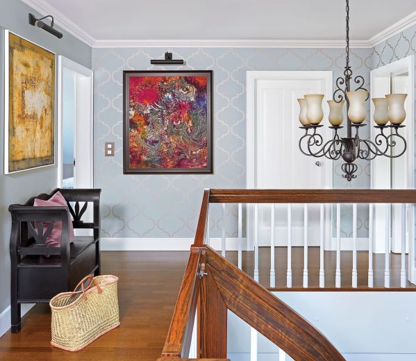 pomysł na ściany w przedpokoju