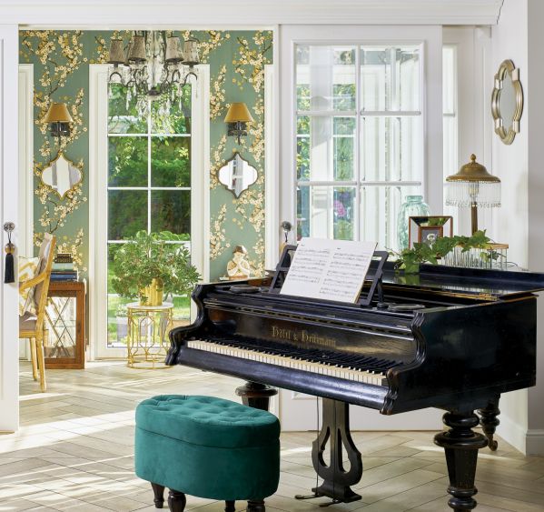 wnętrza w przedwojennym stylu