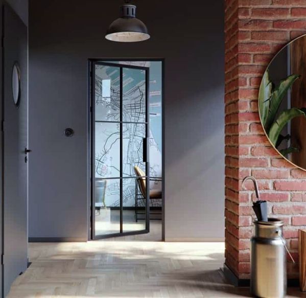 czarne drzwi wewnętrzne